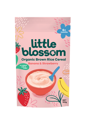 Organic Brown Rice Cereal | Banana & Strawberry