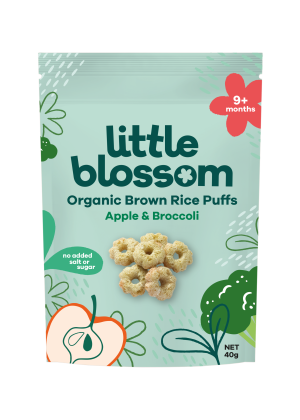 Organic Brown Rice Puffs | Apple & Broccoli