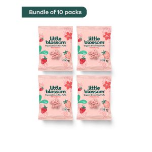 Mini Organic Strawberry Puffs (Bundle of 10 packs)